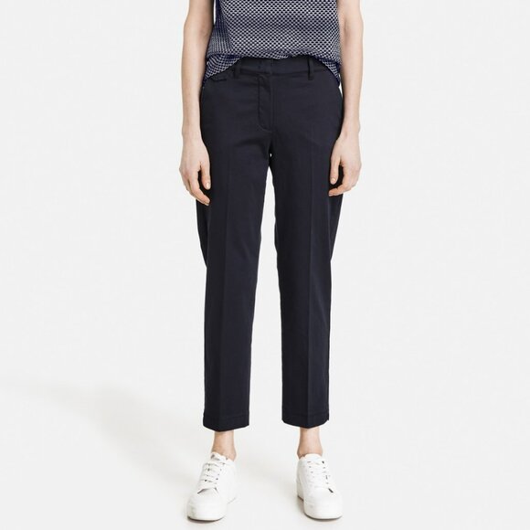 Gerry Weber Citystyle Cotton Stretch Navy Blue Pant Casual Size 6 - Picture 1 of 16